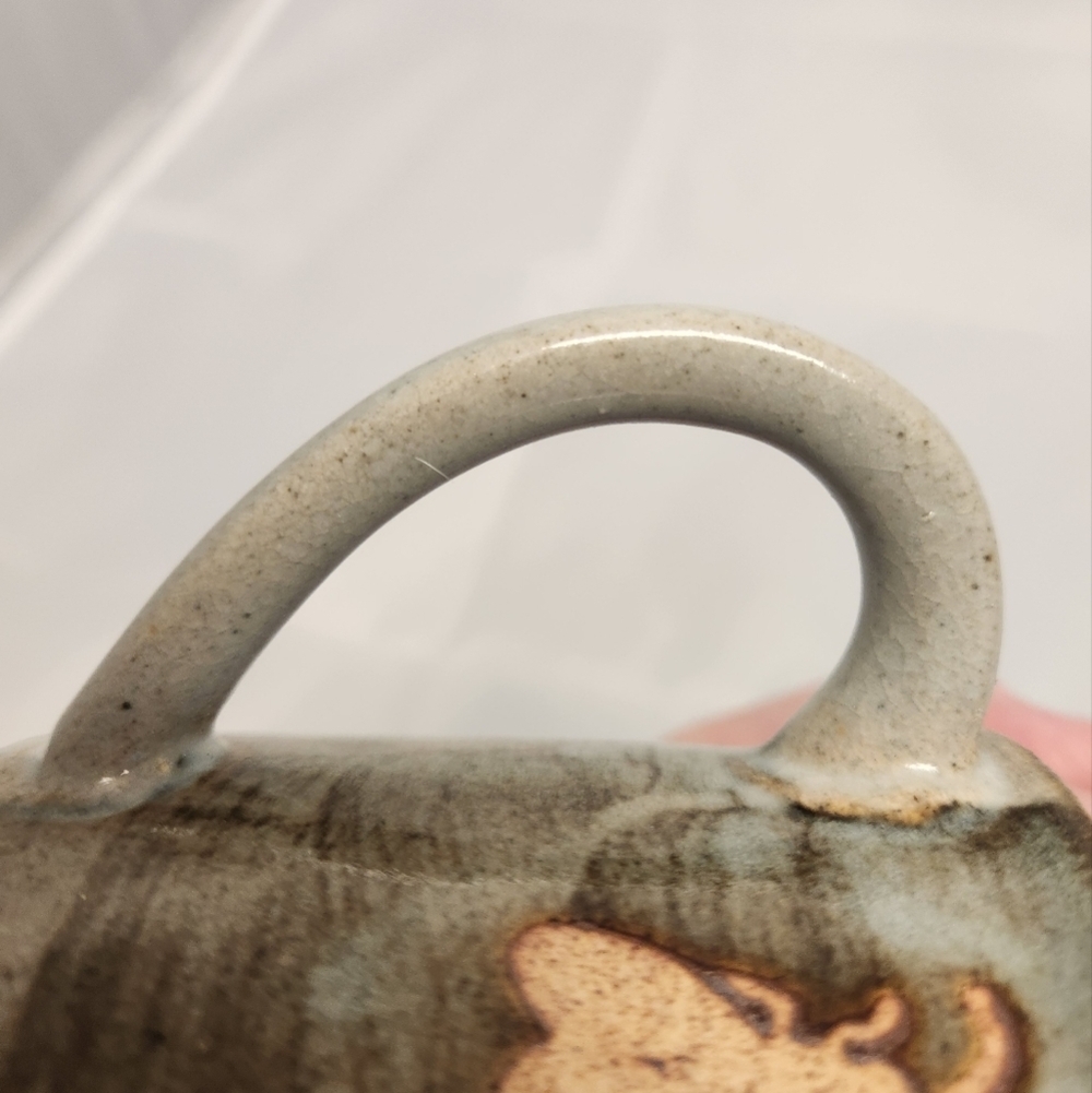 3 1/2" Handmade Boho Style Bee Coffee Mug - Picture 8 of 16